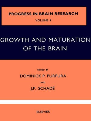 cover image of Growth and Maturation of the Brain